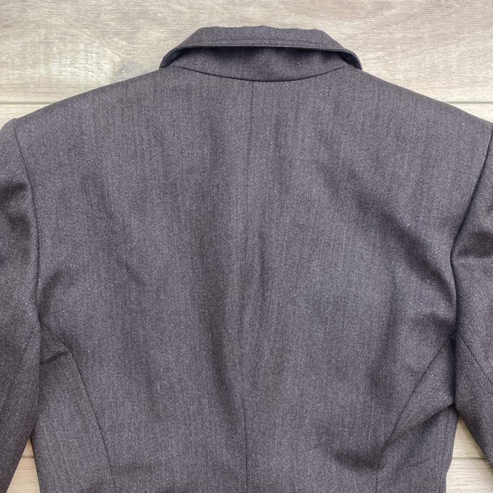 Vintage Karl Lagerfeld Collection Runway Jacket Lace‎ Up Brown Wool - Picture 11 of 16